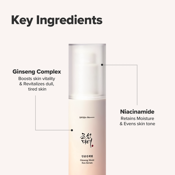 Ginseng Moist Sun Serum SPF50+ PA++++
