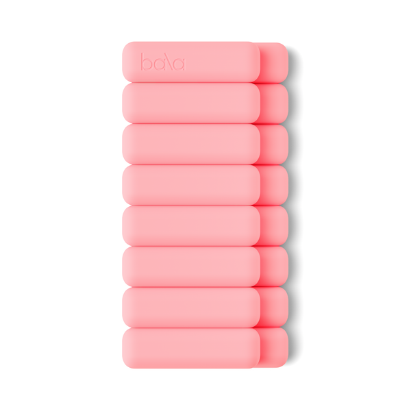 Par de pesas de muñeca Bala 1 lb color rosa para pilates y yoga