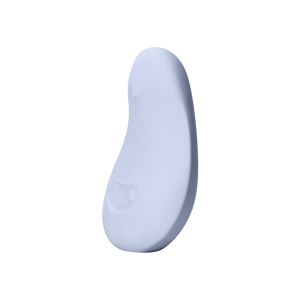 Detalle del Dame Pom Palm Vibrator mostrando su textura suave de silicona y diseño ergonómico flexible