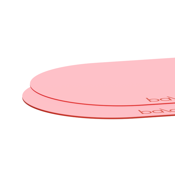 Detalle del grosor del tapete de yoga Bala con diseño ergonómico
