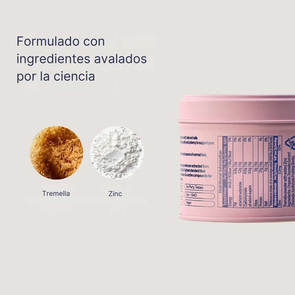 Ingredientes naturales de la tremella en polvo para el cuidado de la piel