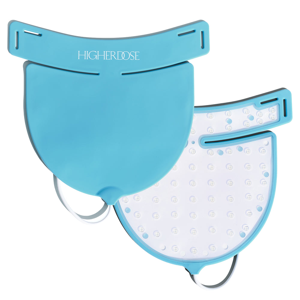 Dispositivo de luz roja para cuello con tecnología LED para mejorar la firmeza y apariencia de la piel