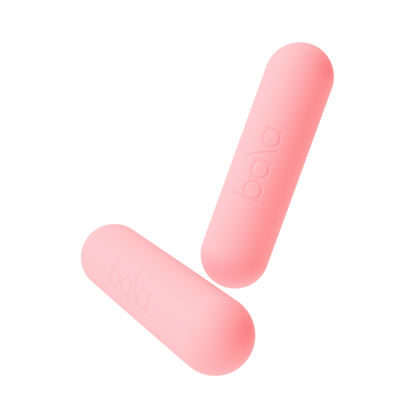 Par de mancuernas Bala de 3 lb color rosa para entrenamiento en casa