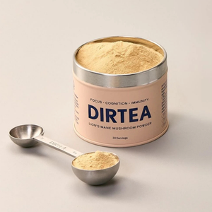 Polvo de hongo Melena de León orgánico Dirtea listo para mezclar