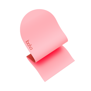 Tapete de yoga Bala color rosa antideslizante enrollado
