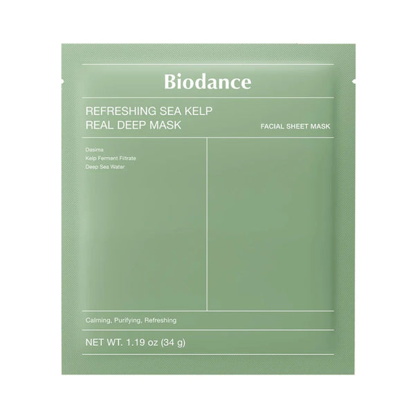 Biodance Refreshing Sea Kelp Real Deep Mask, mascarilla coreana de algas marinas