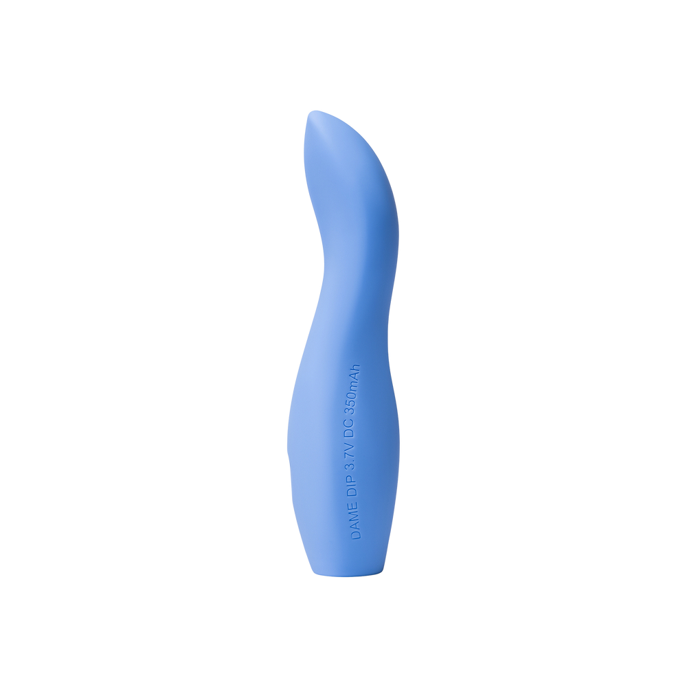 Dame Dip vibrador interno y externo color azul disponible en México
