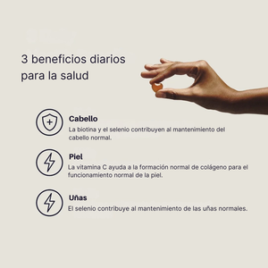 Las gomitas tremella en amani tiene 3 beneficios diarios para la salud, como el cabello, la piel y las uñas.