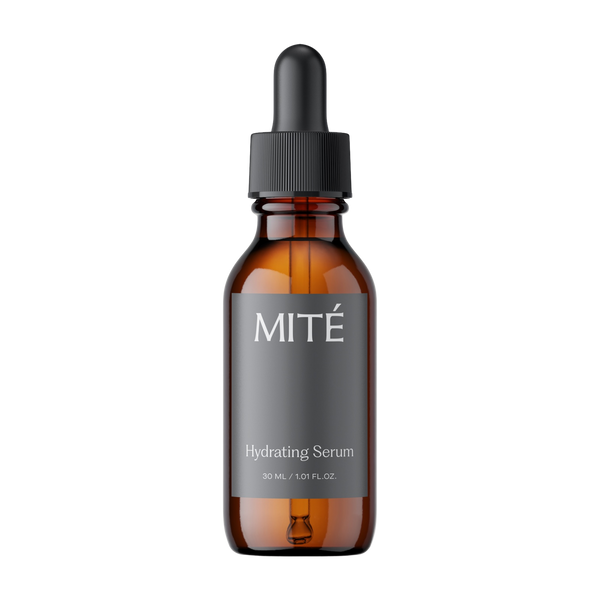 Sérum hidratante facial MITÉ en frasco ámbar con gotero