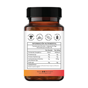Suplemento Rhodiola Rosea en capsulas para apoyar energia enfoque y manejo del estres.