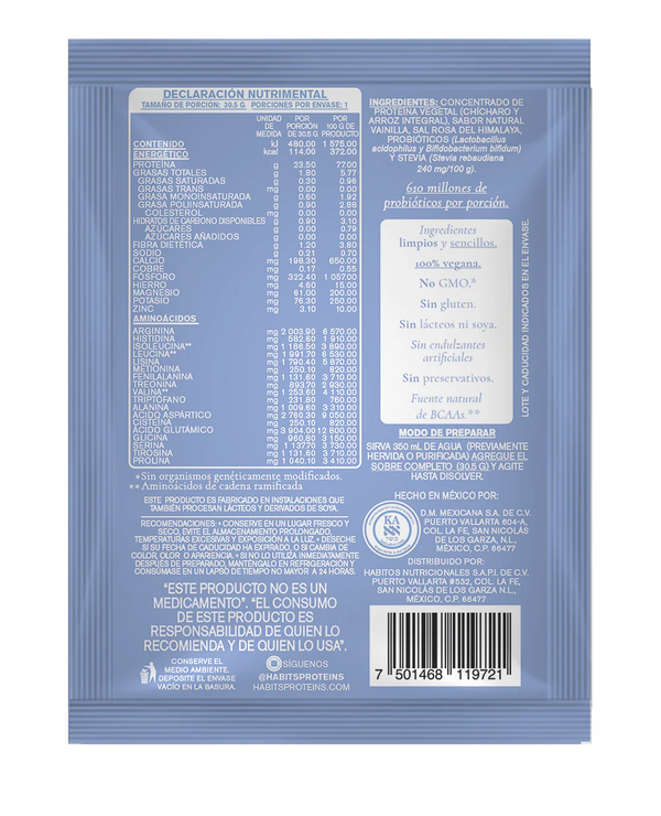 amani wellness sobres de habits vainilla