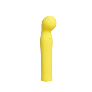 Vibrador punto G Smile Makers The Tennis Pro color amarillo silicona suave, disponible en Mexico. 