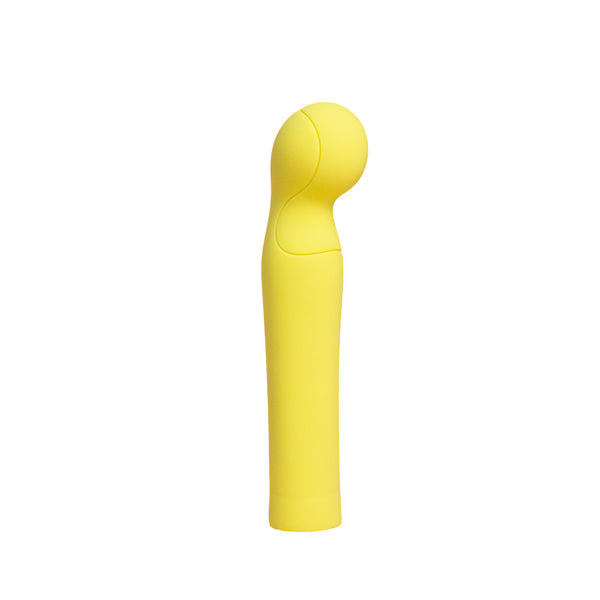 Vibrador punto G Smile Makers The Tennis Pro color amarillo silicona suave, disponible en Mexico. 